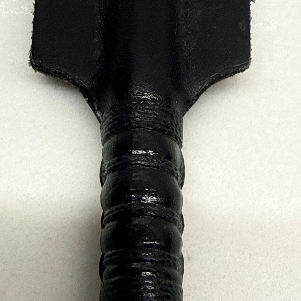 Vintage County Handmade Equestrian Black Leather Riding Crop Whip 20.5